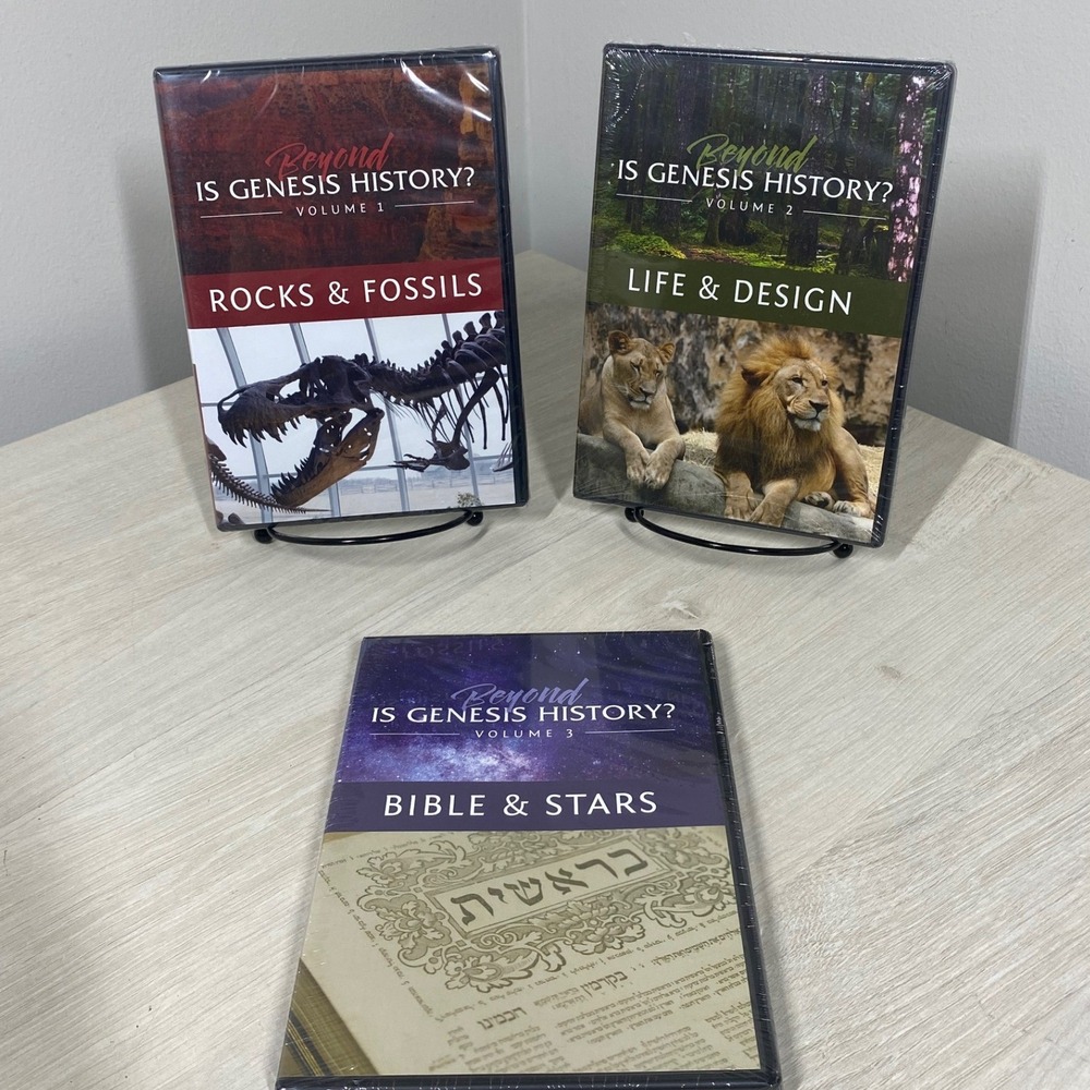 NEW Beyond Is Genesis History DVD Vol 1-3 Rocks Fossils Life Bible Stars SEALED